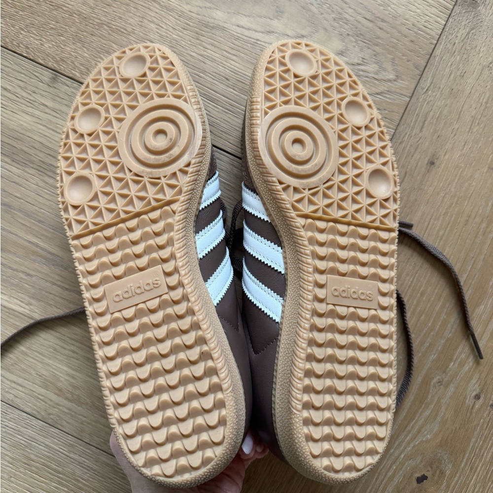 Adidas Earth Brown and White Samba Sneakers Women’s size 9 - Picture 3 of 13